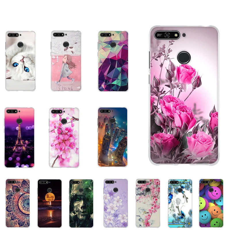Чехол для Huawei Honor 7A/Honor 7A Pro/Y6 2018/Y6 Prime 2018/Enjoy 8e мягкий силиконовый чехол из ТПУ Y6 2018