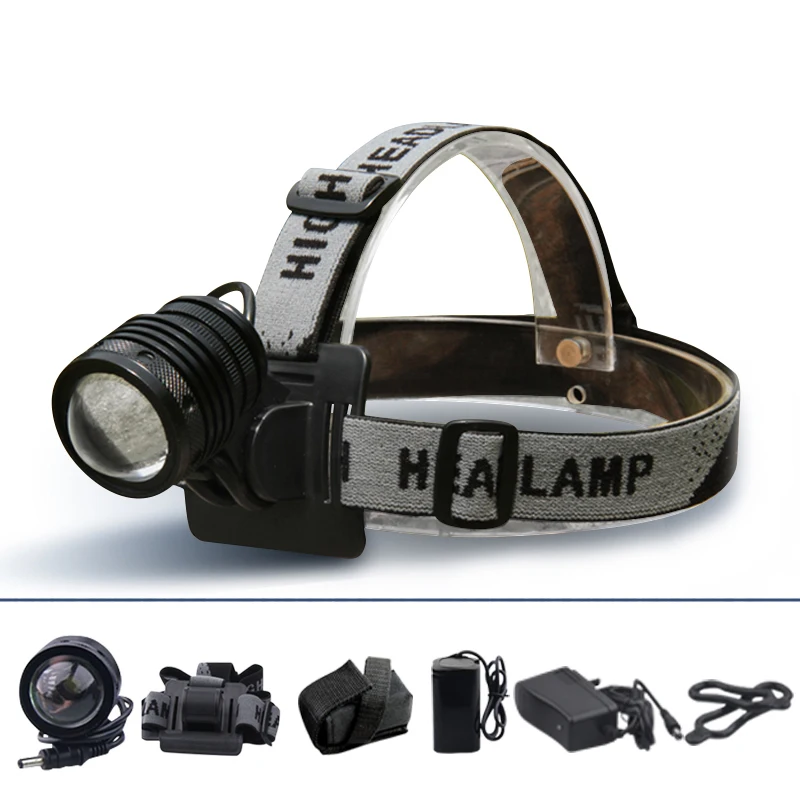 

5000 lumens CREE headlamp bicycle light 3 x XM-L T6 LED head lamp linterna cabeza Wholesale HT303