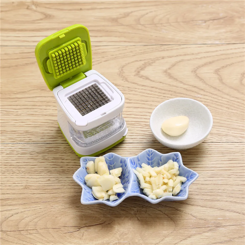 Hot Sales Stainless Steel Garlic Press Multi functional Garlic Grinding Grater Planer Chopper