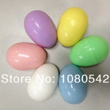 Пастельные 6 цветов пластиковые яйца пасхальное яйцо для подарка 6x4 см 12 шт./партия