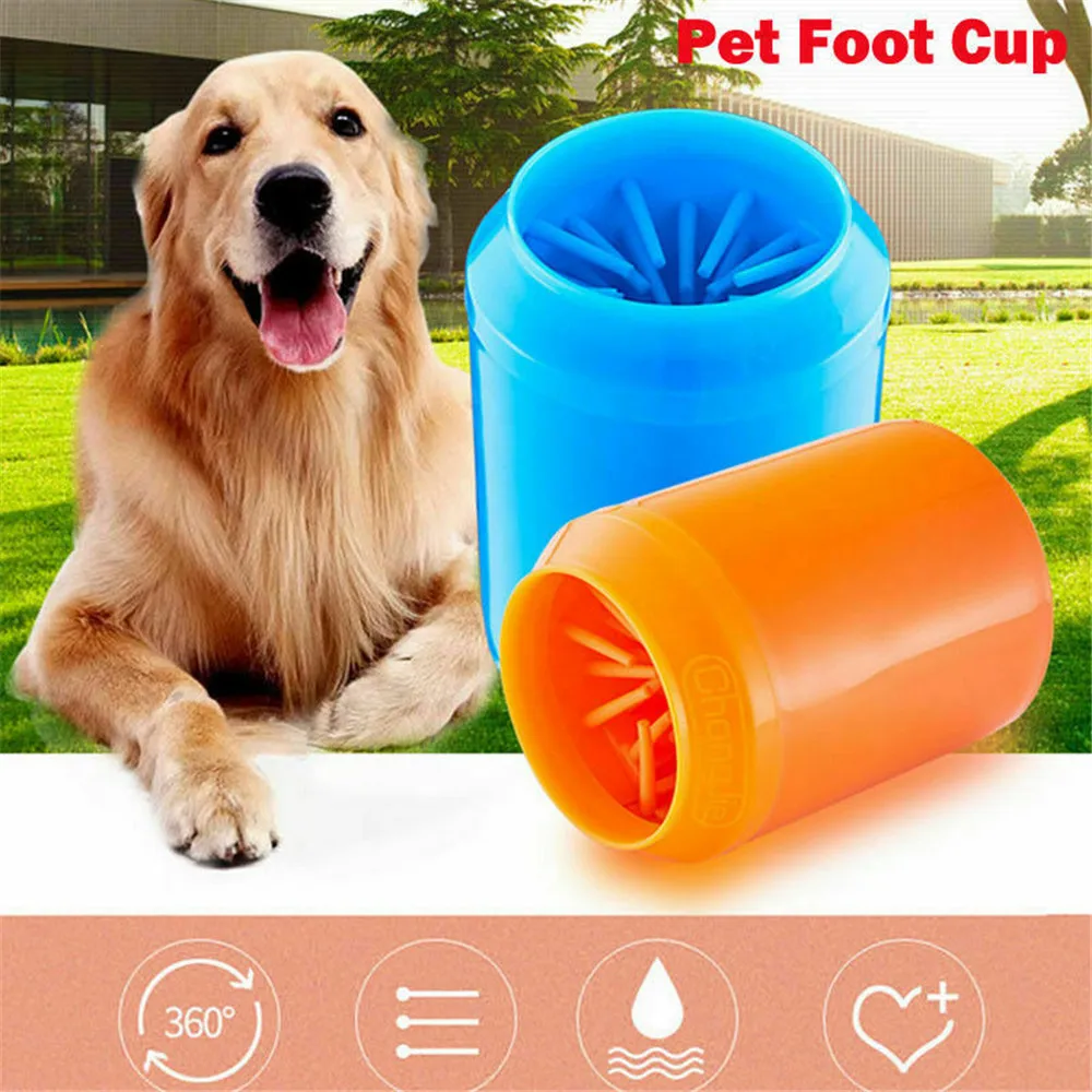 

Pet Silicone Foot Wash Cup Portable Dog Cat Paw Foot Washer Clean Brush Muddy Paws Quickly Clean Tool Puppy Claw Cleaning