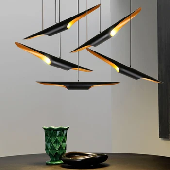 

Modern LED pendant lights hanging lamp light fixture gold black aluminum tube pendant lamp Indoor Home lighting LED Nordic Lamp
