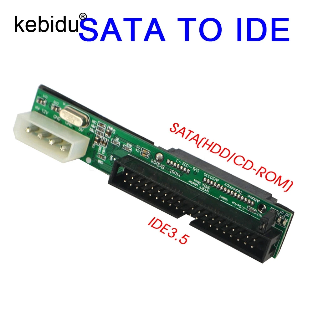 Convertidor de adaptador Sata a IDE, 2,5 Sata hembra a 3,5 Puerto macho de 40 Pines, 1.5Gbs, compatible con ATA 133 100 HDD CD DVD Serial| sata to ide to