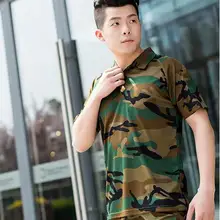 Мужские рубашки тактическая камуфляжная рубашка поло летняя походная одежда с заплатками Тифон Мультикам быстрая сушка