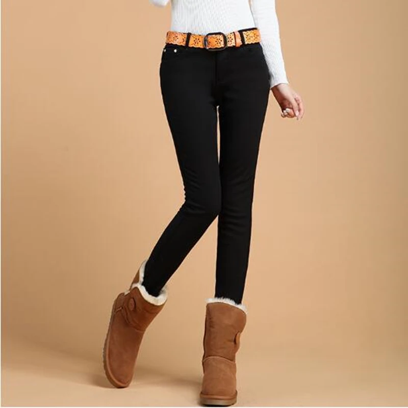 

2019 new women's autumn winter fashion candy color fleece upset pants women elastic slim velvet warm leisure leggings 12 colors