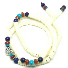 Винтаж серебро Природный кости яка Обёрточная Бумага браслет Ювелирные изделия с драгоценными камнями