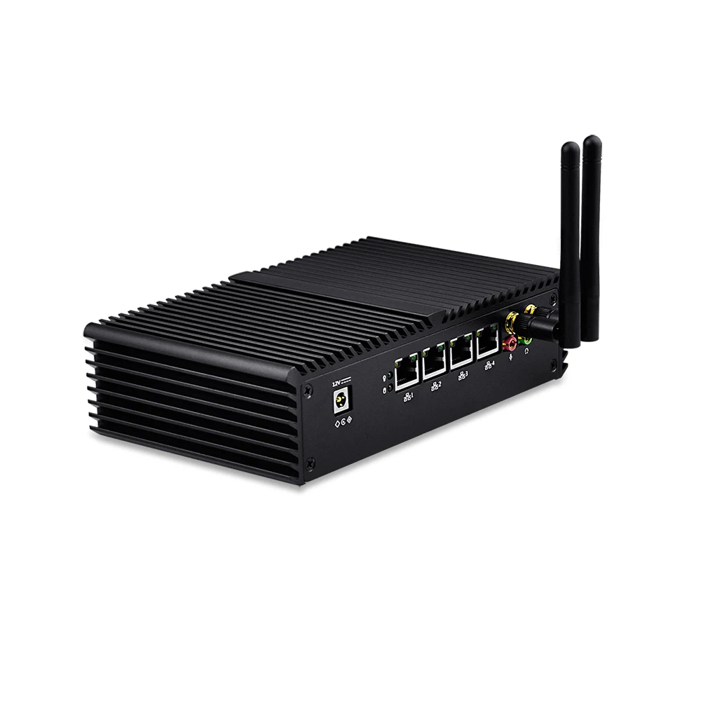  Dual Core Mini PC 4 Lan Nano Itx Core i3 i5 i7 Pfsense Firewall Micro Computer Router Server Linux 