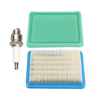 

Air Filter Prefilter Spark Plug Kit For Briggs&Stratton 491588 491588S 5043A 5043D 5043H 5043K Replacement Tools