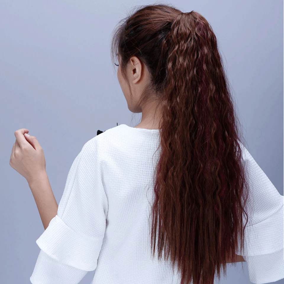 Bybrana Long Claw Clip In Ponytail Kinky Curly Hair Extensions Anime