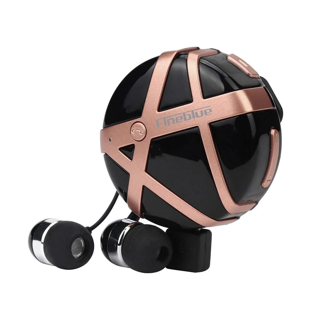 

2/lots Newest Fineblue FD-55 Wireless Bluetooth Earphone Vibration Anti lost Headset Hands-free A2DP for Android iOS phone fd55