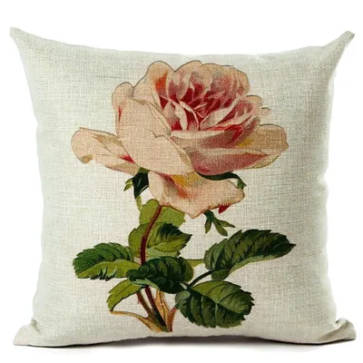 Oil painting landscape plants Cotton Linen Throw Pillow Case Cover Home Decor