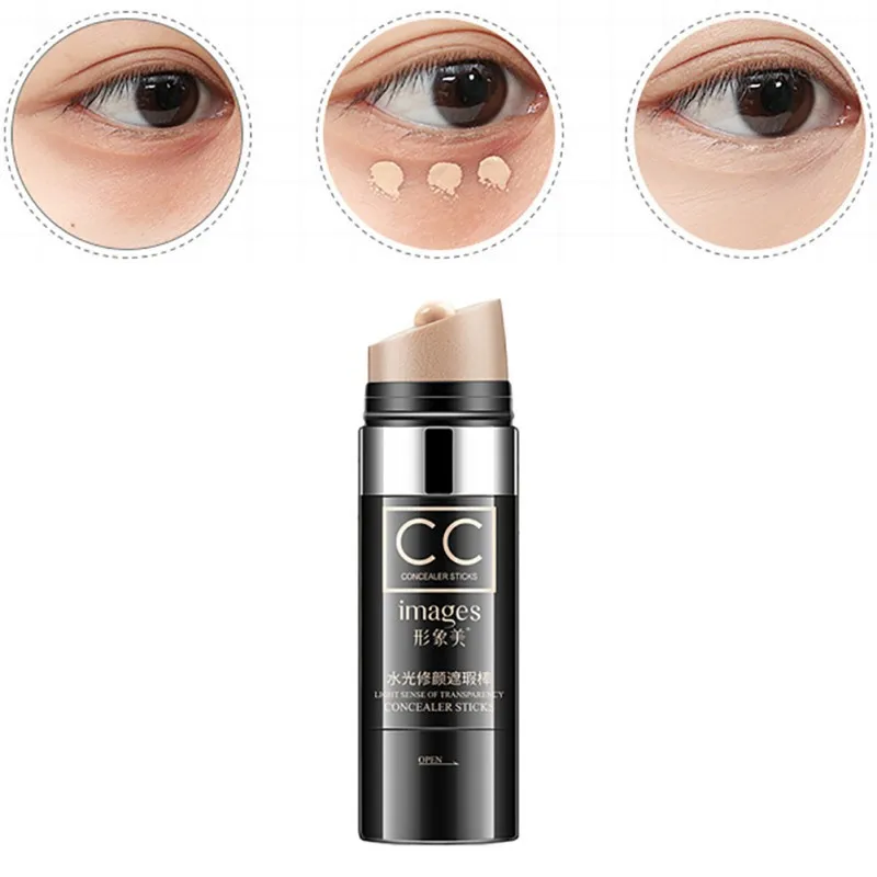 

Face Natural Air Cushion CC Moisturizing Foundation Makeup Cover Up Waterproof Whitening Concealer Stick