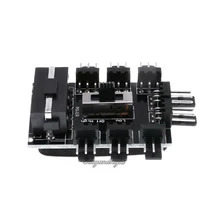 Вентилятор концентратор компьютера от 1 до 8 мульти-Сплиттер кулер охлаждения большой 4pin блок питания сплиттер адаптер ПК Вентилятор с светодиодный