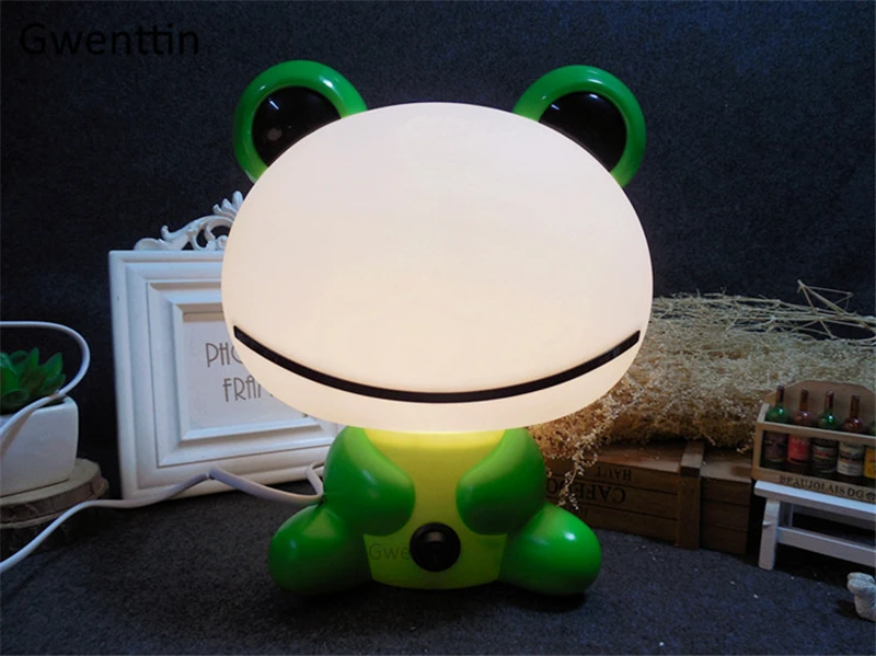 Современная мультяшная лягушка оригинальная Ночная Подсветка лампа в форме животного для детей Детская спальня прикроватная лампа подарки Домашний декор светильники