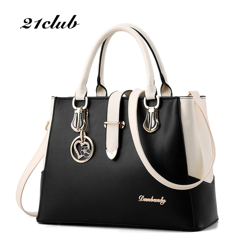 

21club brand new women solid totes sequined zipper casual handbag high quality ladies purse messenger crossbody shoulder bags