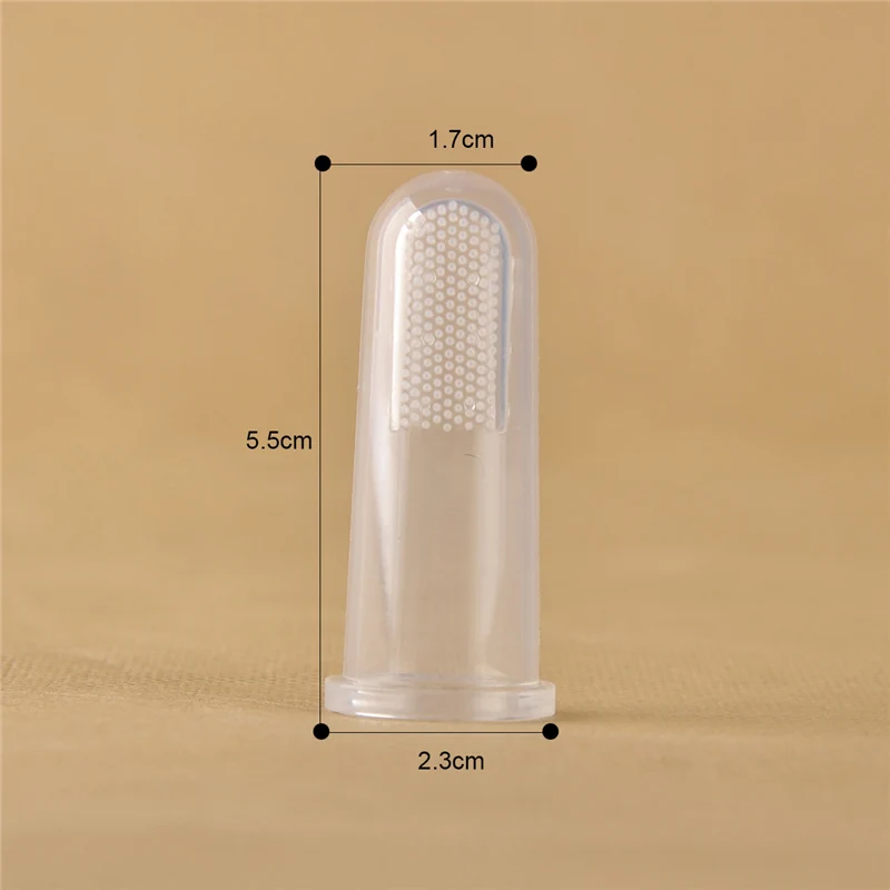 Baby Care Soft Safe Baby Kids Silicone Finger Toothbrush Gum Brush Children Teeth Clear Massage Deciduous Tooth Brush