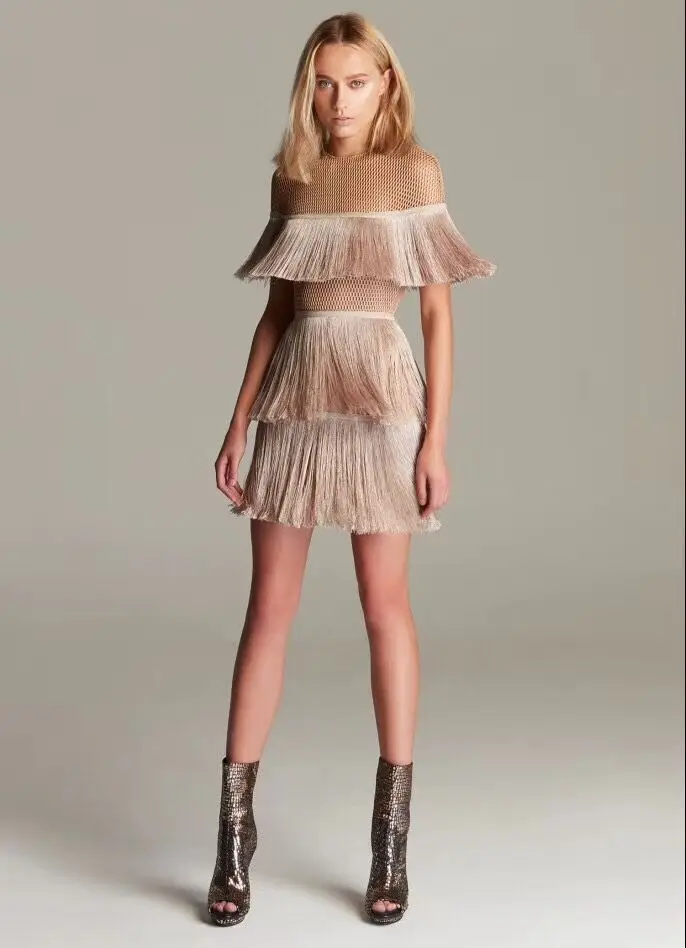 2018 font b Women b font Casual Beach Short font b Dress b font Tassel Mini