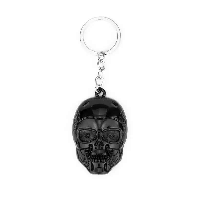MQCHUN Fashion Design Movie Terminator Skull Shape Mechanica Metal Keychain Key rings Chaveiro Keyring Men Gift -50 | Украшения и