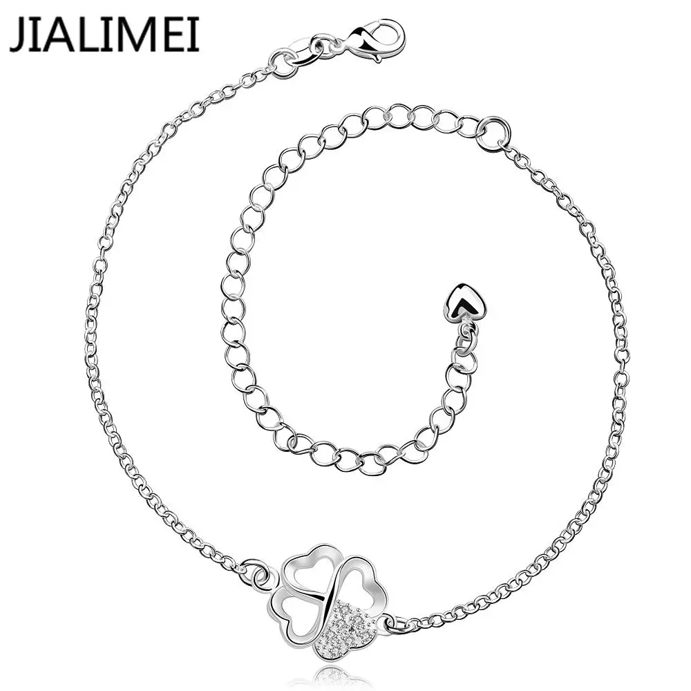 

A030Free Shipping New Design Large Stock Delicate Handmade Cheap 925 Silver Anklet Bulk Sale best gift