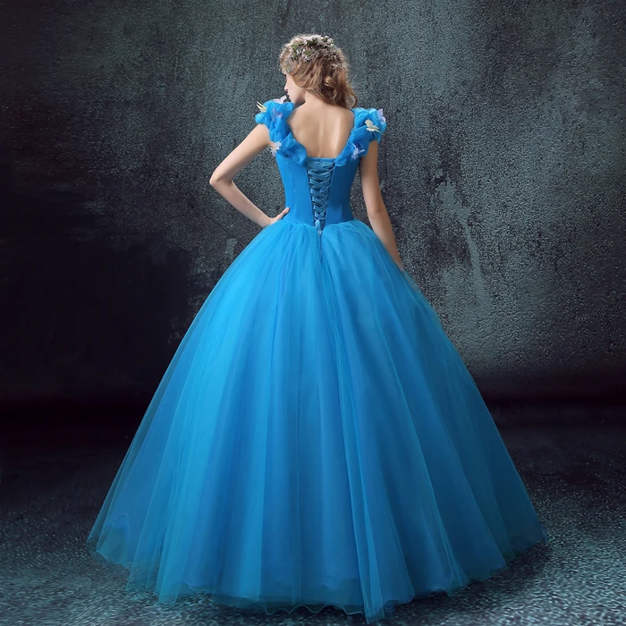 Cinderella  Vestido para fiesta de 15 años, Vestidos de cenicienta, Vestido  de xv azul