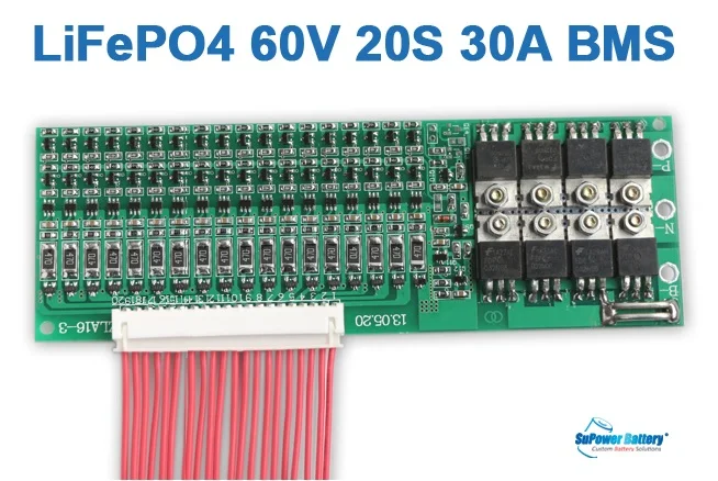 Supower 20 s 3.2vx20 60 В 64 73 72 30A lifepo4 lfp жизни Батарея BMS Управление Системы баланс чип