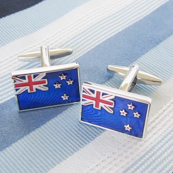 

New Zealand Flag Cufflink 15 Pairs Wholesale Free Shipping