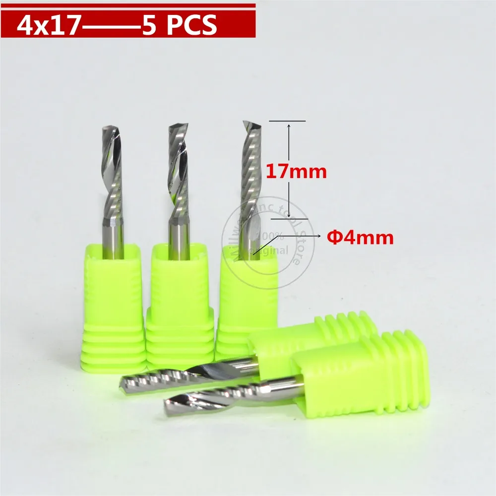 

4mm*17mm-5PCS,Freeshipping,CNC wood tools,solid carbide End Mill,woodworking insert router bit,milling cutter,MDF,PVC,Acrylic