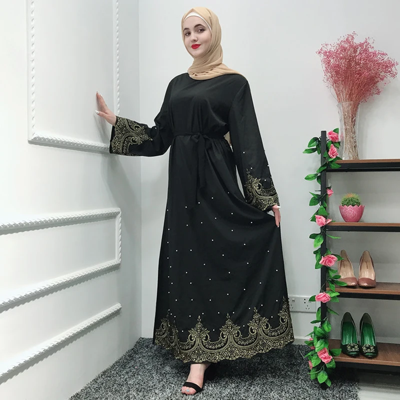 Vestidos Ramadan Kaftan Abaya Arabic Islamic Muslim Dress Caftan Marocain Kaftan Elbise Hijab