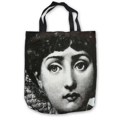 

Custom Canvas Piero Fornasetti Tote Hand Bags Shopping Bag Casual Beach HandBags Foldable 180911-03-73