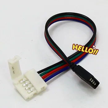 

100pcs For 5050 RGB Strip Lamp 4Pin Female Connector Cable