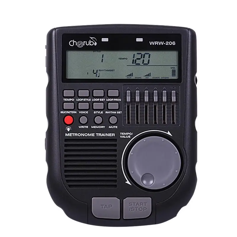

Professional Drum Drummer Metronome Real Multi-function Drum Rhythm Metronome Loop Playback Percussion Part Accessories
