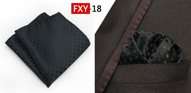 Новое поступление 18 Цвета мужской, карманный, квадратный точка платок модный носовой платок для Для мужчин Бизнес Свадебный костюм Hanky 25 см