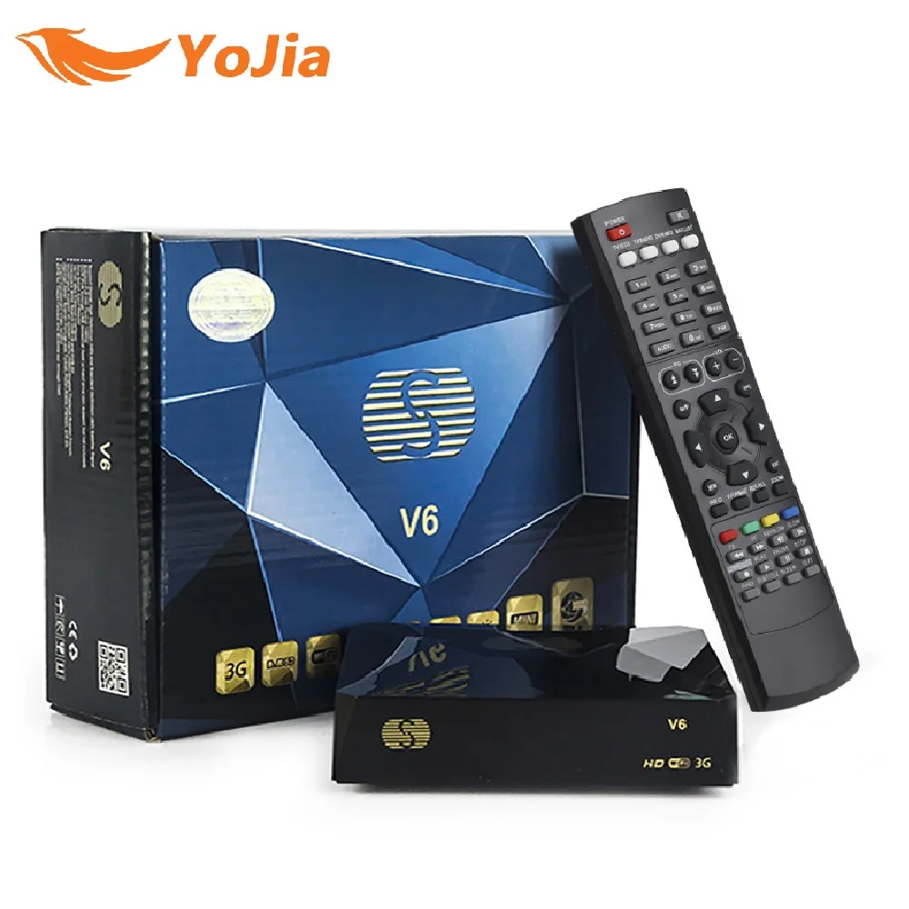 S V6 DVB S2 Digital Satellite Receiver with 2 USB port Support Xtream