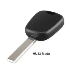Durable Remote Key Case Shell with Transponder Chip Slot - No Logo for HU83 Blade