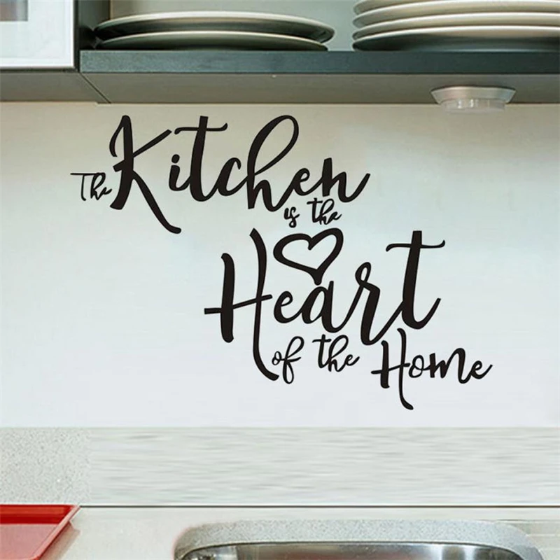 2018 New Creative Kitchen Restaurant Letter Room Window Wall Sticker Mural Decor DecalNon-toxic Removable Wall Sticker C0331#30 04