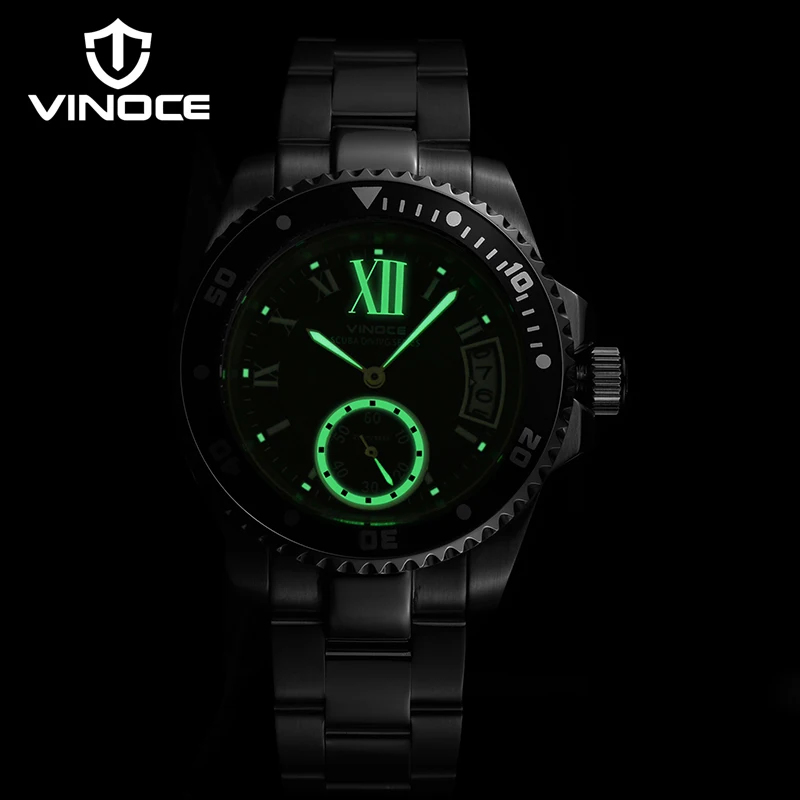 VINOCE многофункциональные мужские часы 2019 роскошные брендовые кварцевые из