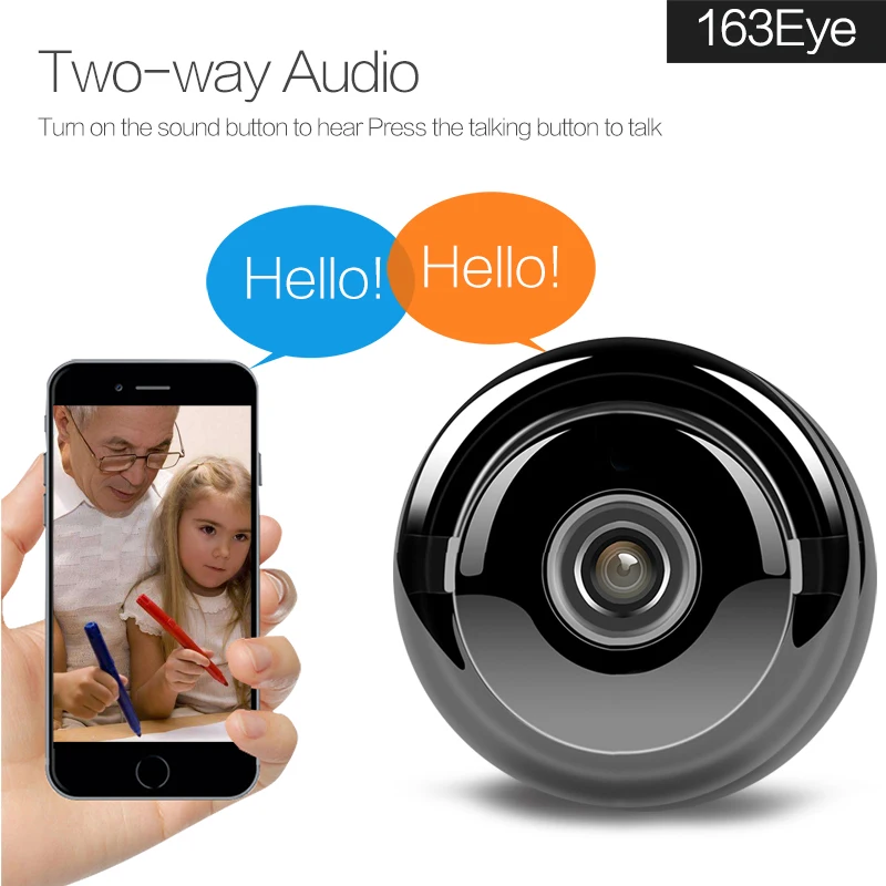 

HD MINI Home Monitor Wi-fi IP Camera CCTV Surveillance Remote Video Wifi Wireless Camera With Night Vision P2P Two Way Audio