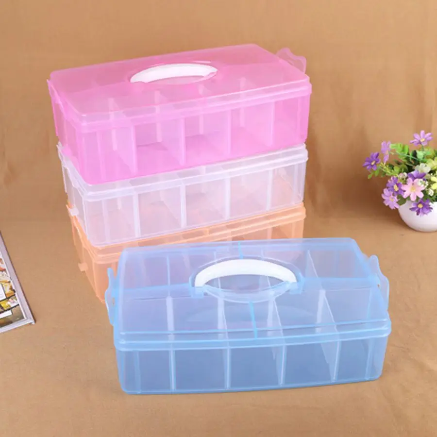 

Multi-function Large Size Removable Septa Tool Box Big Toolbox Electronic Plastic Parts Waterproof Transparent Tool Box