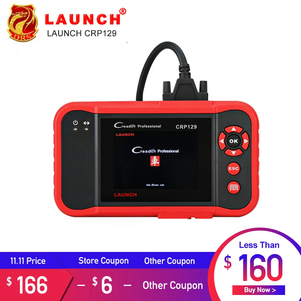 Launch X431 Creader CRP129 Auto Code Reader OBD2 Scanner OBDII Diagnostic Tool Car Automotive Scan Tools Creader VIII 8 ABS SRS Launch X431 Creader CRP129 Auto Code Reader OBD2 Scanner OBDII Diagnostic Tool Car Automotive Scan Tools Creader VIII 8 ABS SRS