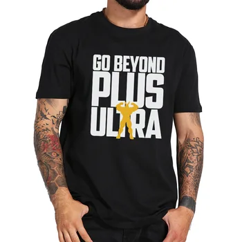 

My Hero Academia T Shirt Go Beyond Plus Ultra Letter Shirt Male Short Sleeve Comfortable O-neck EU Size 100% Cotton Tee Tops