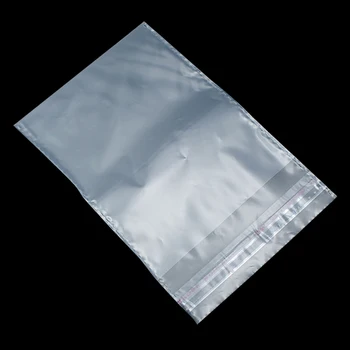 

200Pcs/ Lot 16*24cm Cellophane Transparent Poly Packing Event Pouch Clear Frosted Self Adhesive Seal OPP Plastic Package Bag