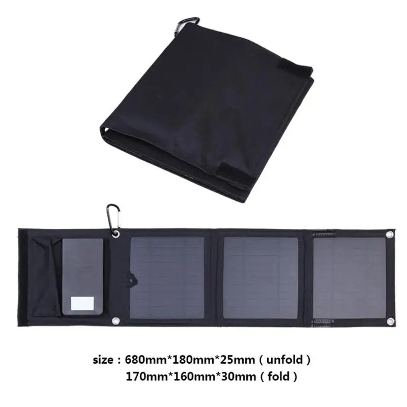 Портативная солнечная панель 8 Вт солнечная панель power bank 10000 мАч sunpower складная солнечная батарея зарядное устройство для телефона на открытом воздухе lightZ70