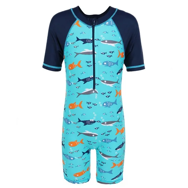 BAOHULU/детская одежда для купания купальный костюм для мальчиков, UPF50+ цельный жилет для серфинга, пляжная одежда для подростков солнцезащитный костюм детские купальники - Цвет: s237  navy