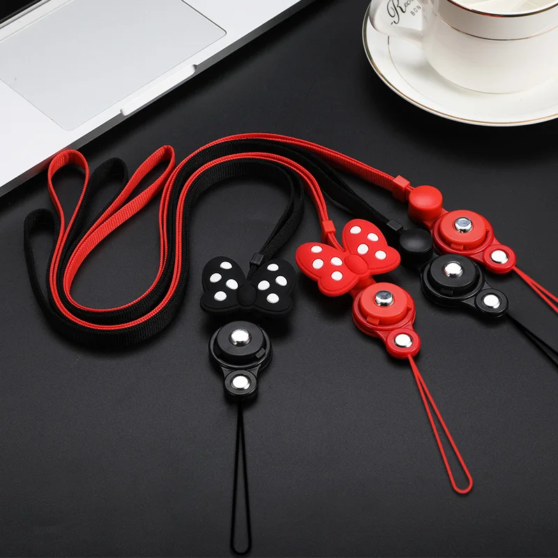 Multi function mobile phone straps neck lanyard for cell Phone Lovely