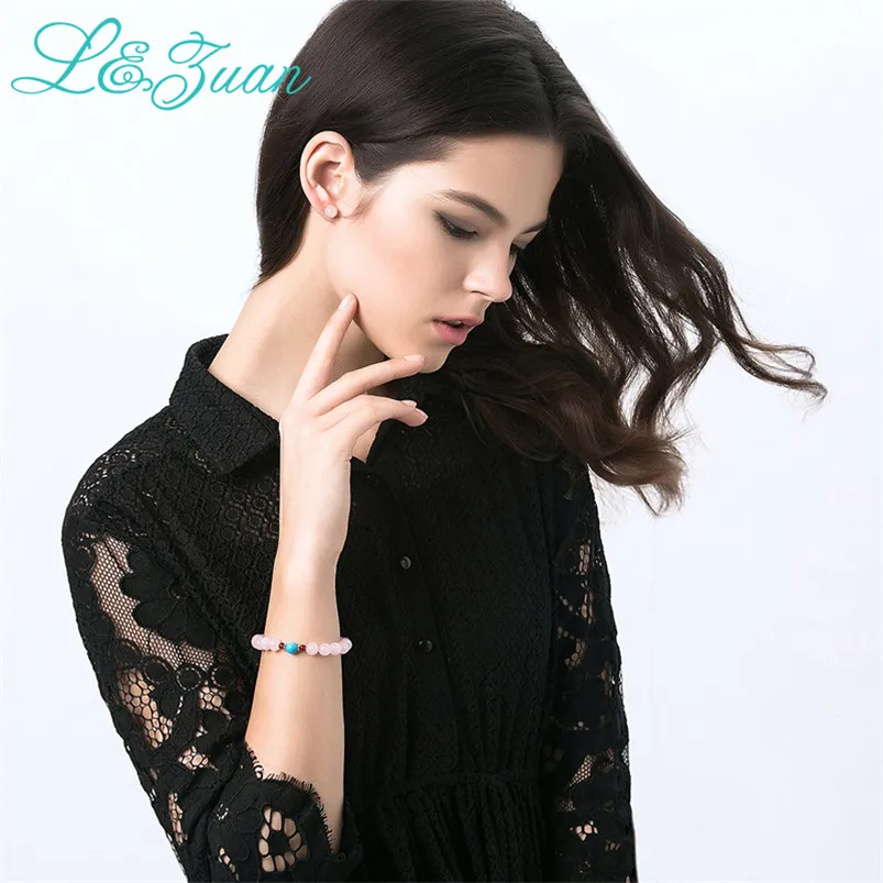 Женские серьги гвоздики и браслет ювелирное изделие из стерлингового серебра