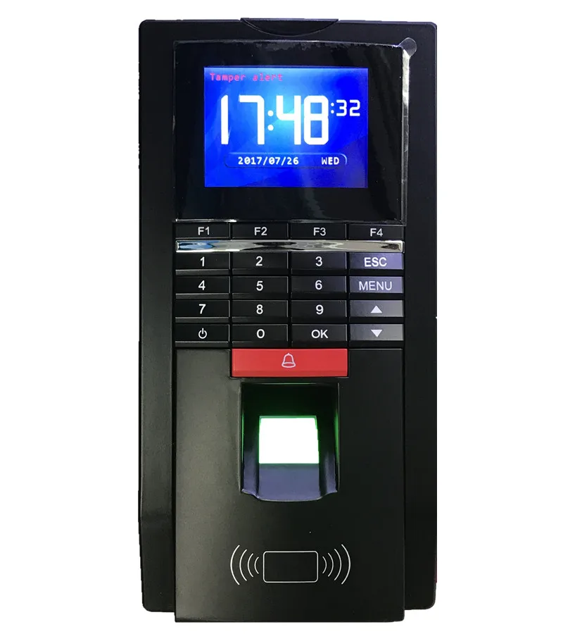 TCP/IP Realand MF131 Fingerprint Entrance Guard Access Control and Time Attnedcne Terminal