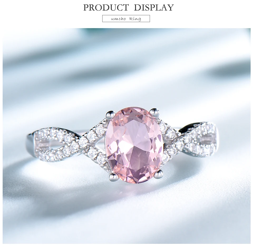 UMCHO morganite 925 sterling silver rings for women RUJ099M-1-pc (3)