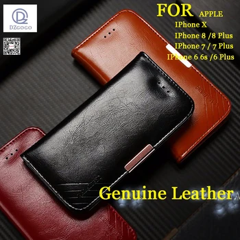 

Case For Apple Iphone 6 6s Plus 7 7 Plus 8 8 Plus X Case Royal II Series Genuine Leather Wallet Case coque fundas For iphone X