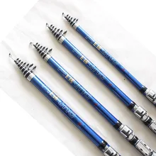 2 шт./лот Портативный углеродного волокна рок Телескопическое удилище удочка супер короткие Мощность XH 1,8/2,1/2,4/2,7/3,0 М рыболовные снасти