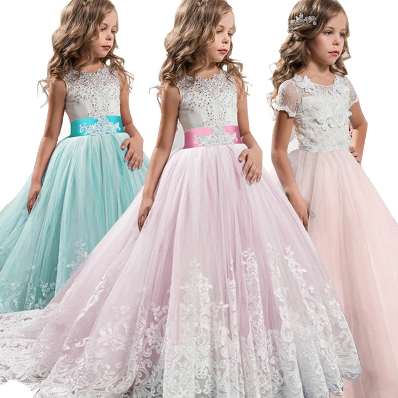 

Baby Girls 2019 Summer Clothes Kids Dresses For Girls Clothing Elegant Party Evening Dress Wedding Princess Dress 7 10 12 Years
